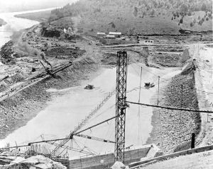 Construction of the Conklingville Dam